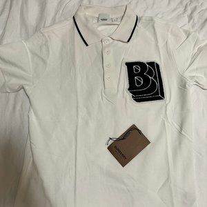 Burberry Letter Graphic Polo Shirt